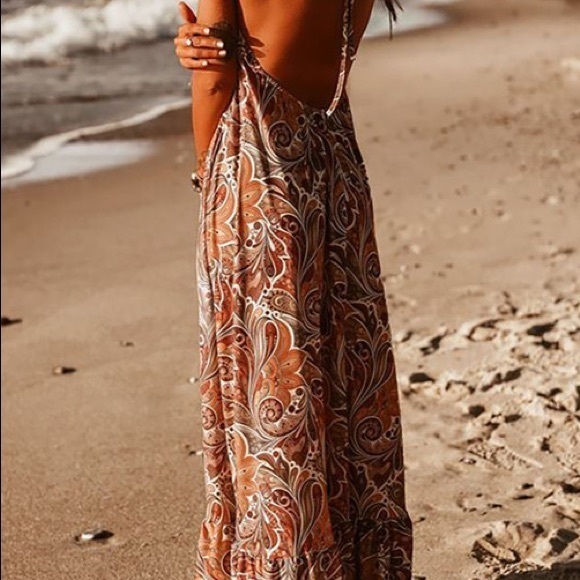 Bareback bohemian dress - Picture 6 of 11